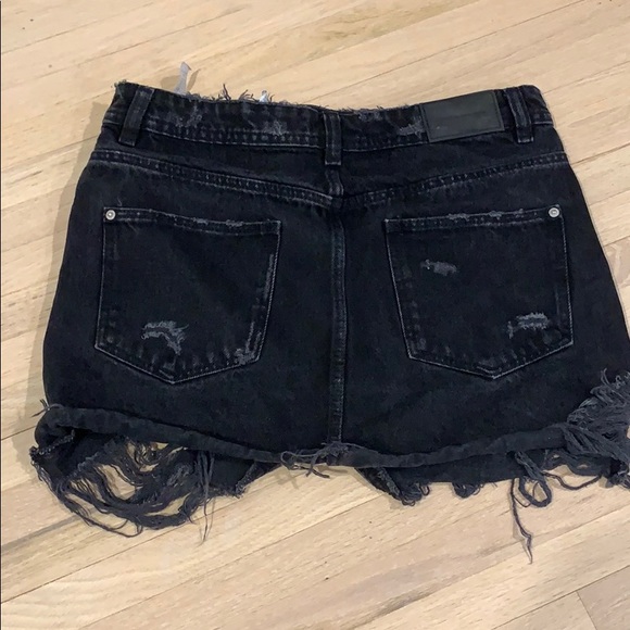 Zara black jean skirt - Picture 2 of 2